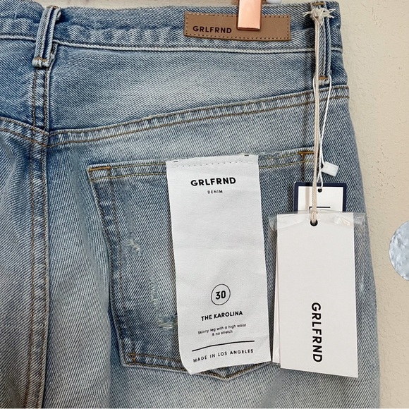 GRLFRND Karolina High-Rise Skinny Ankle Length Jeans (vented, no stretch) - Picture 6 of 9